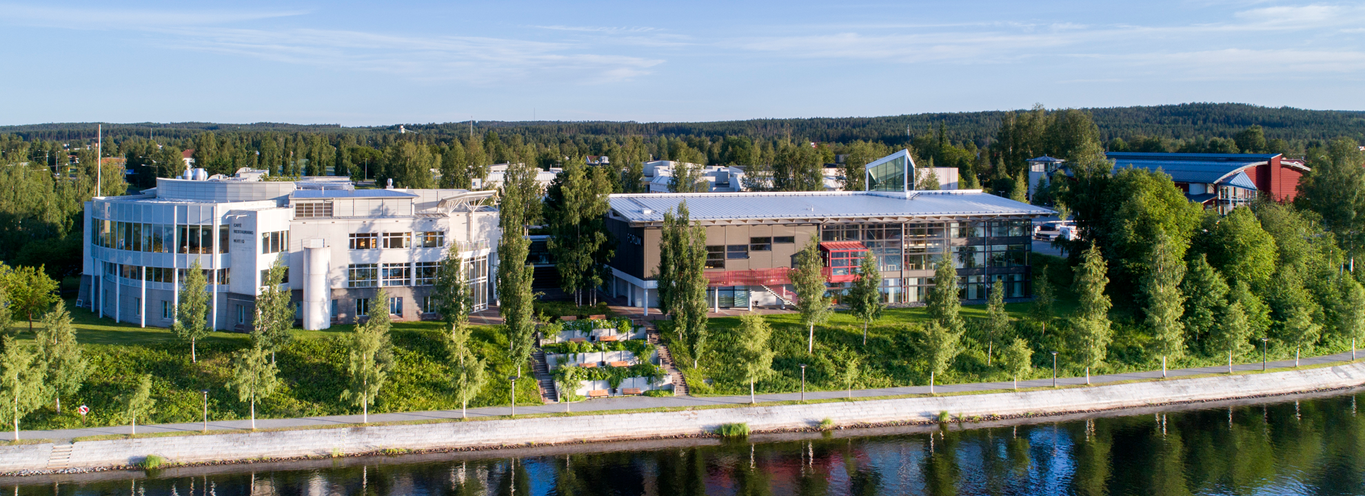 Vy över Campus Skellefteå