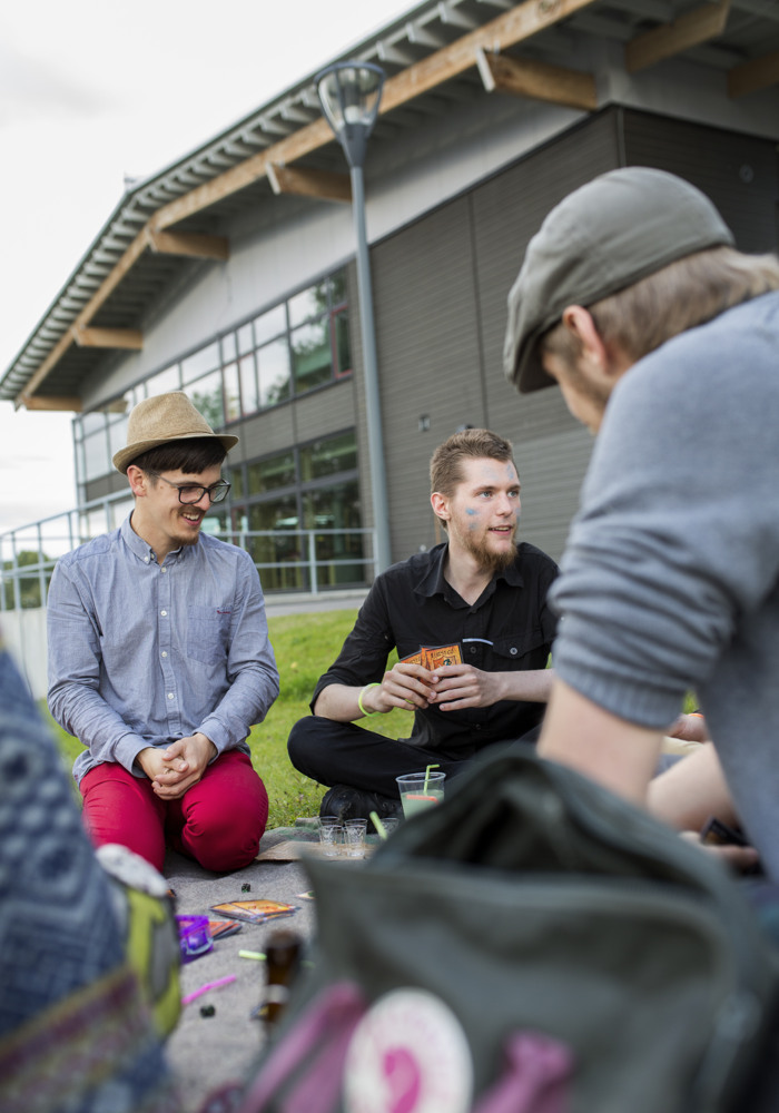 Studenter på Campus i Skellefteå.