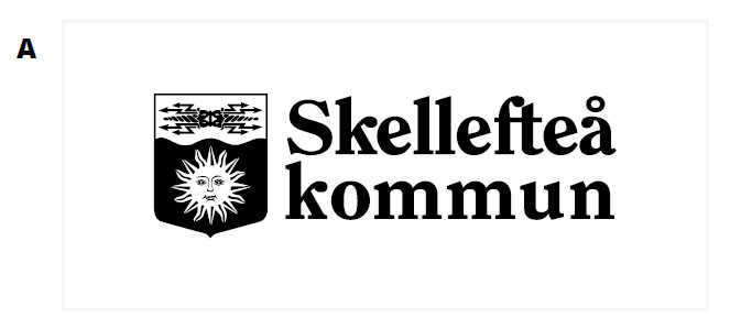 Skellefteå kommuns logotyp, svart