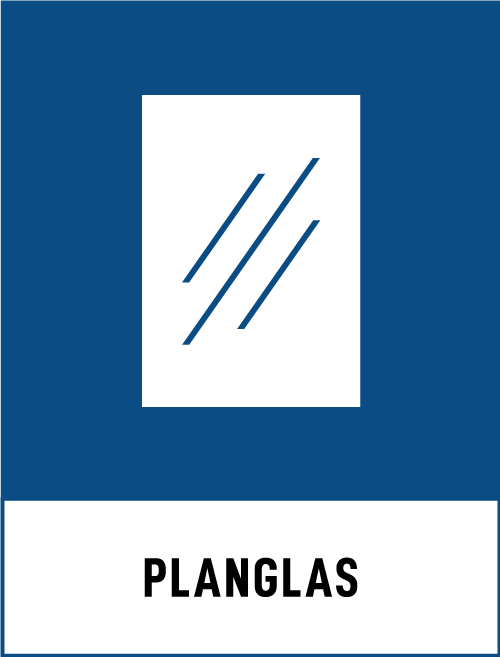 Trasig textil, symbol som också finns på återvinningscentralen