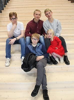 Vinnande hushåll i minimeringsmästarna 2022 Skellefteå. Familj Sundin-Classon