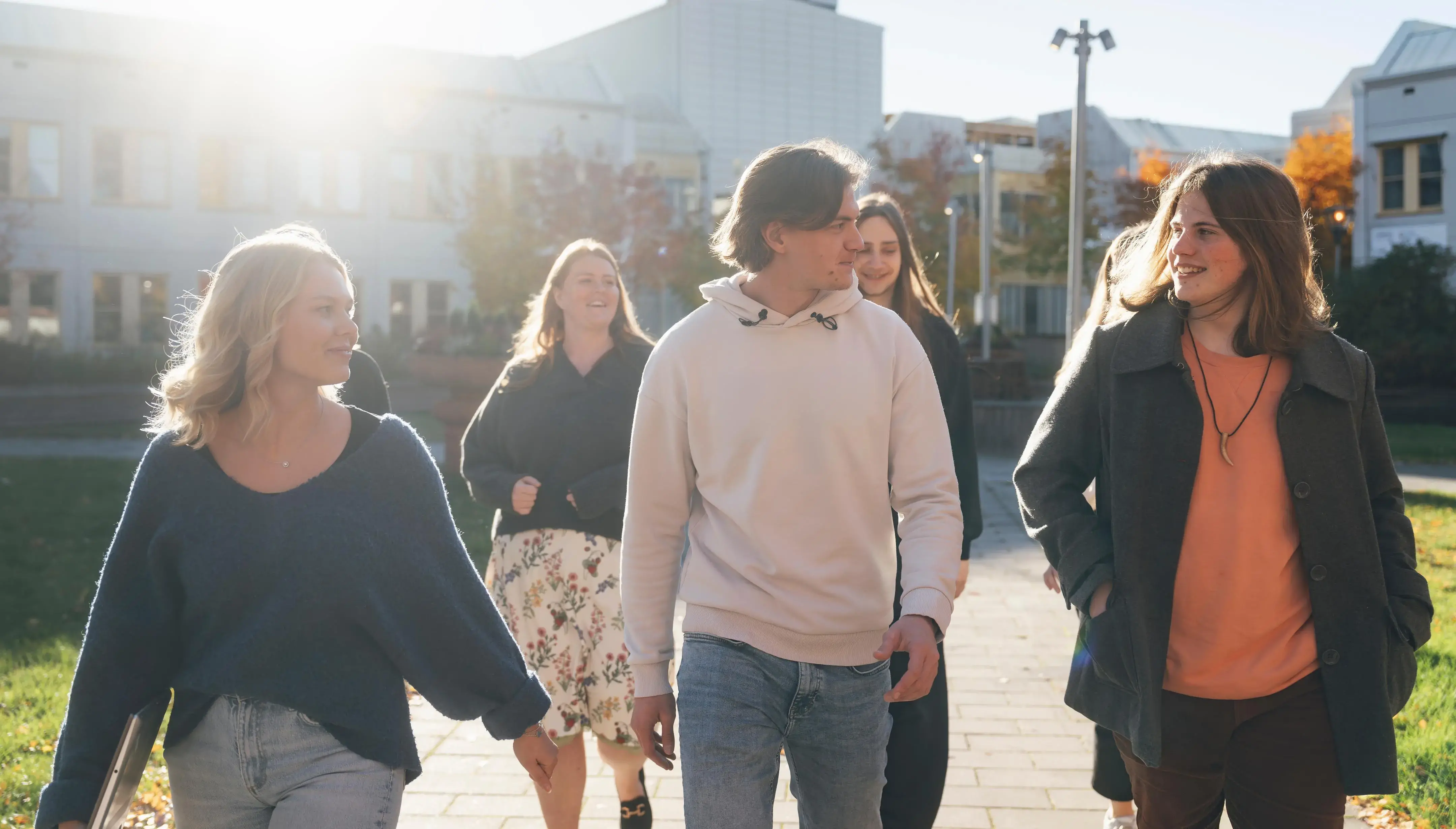 Studenter i Campusparken