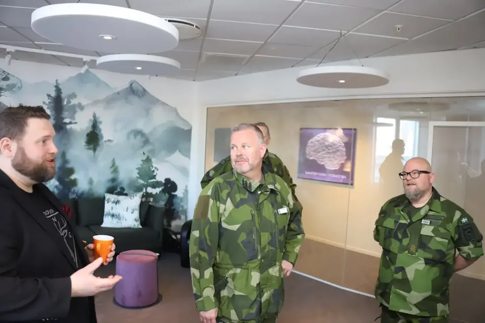 Rikshemvärnschefen General Major Stefan Sandborg på besök på NUITEQ