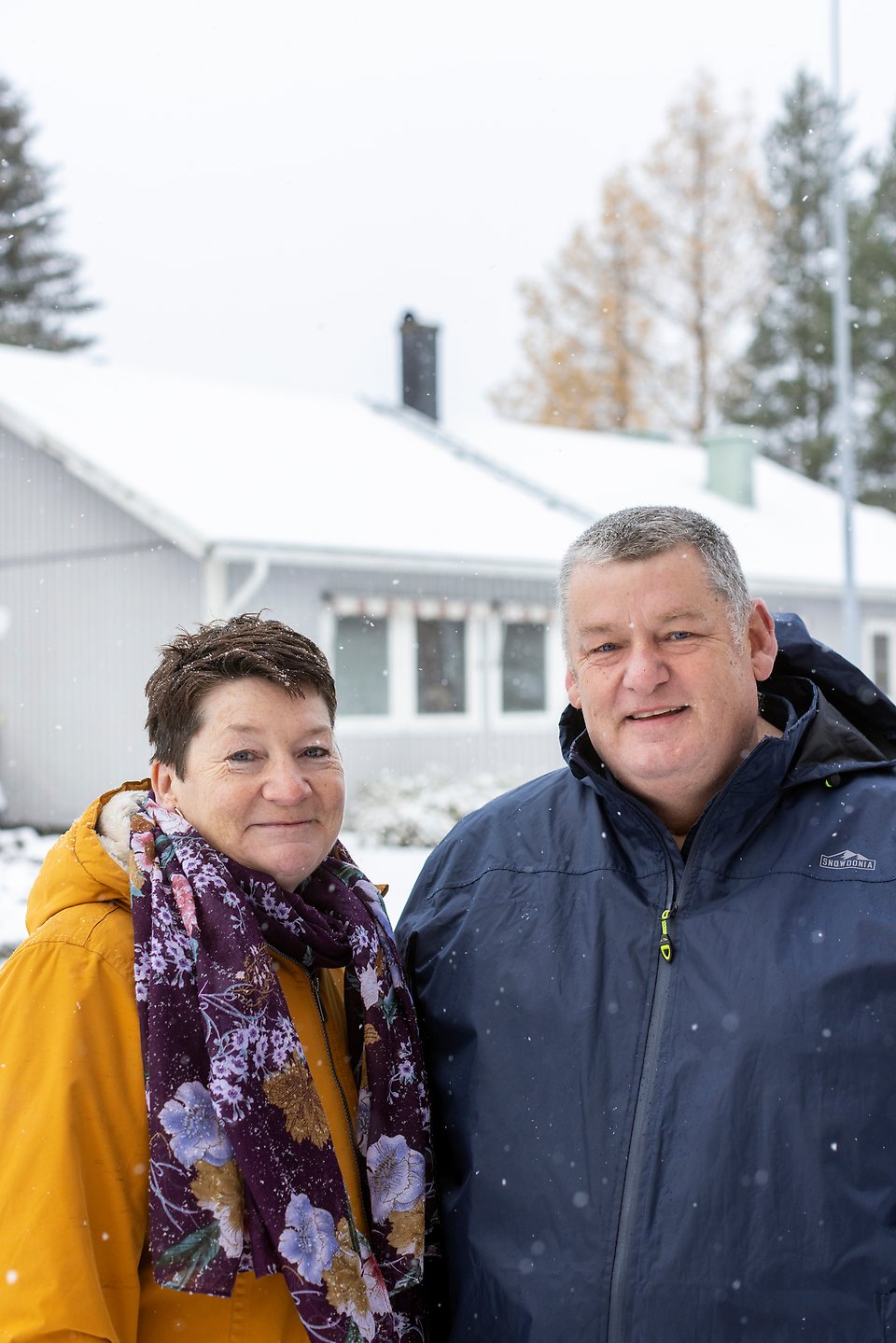 Föräldrarna Neil och Julia Garrity som också ska flytta till Skellefteå från England