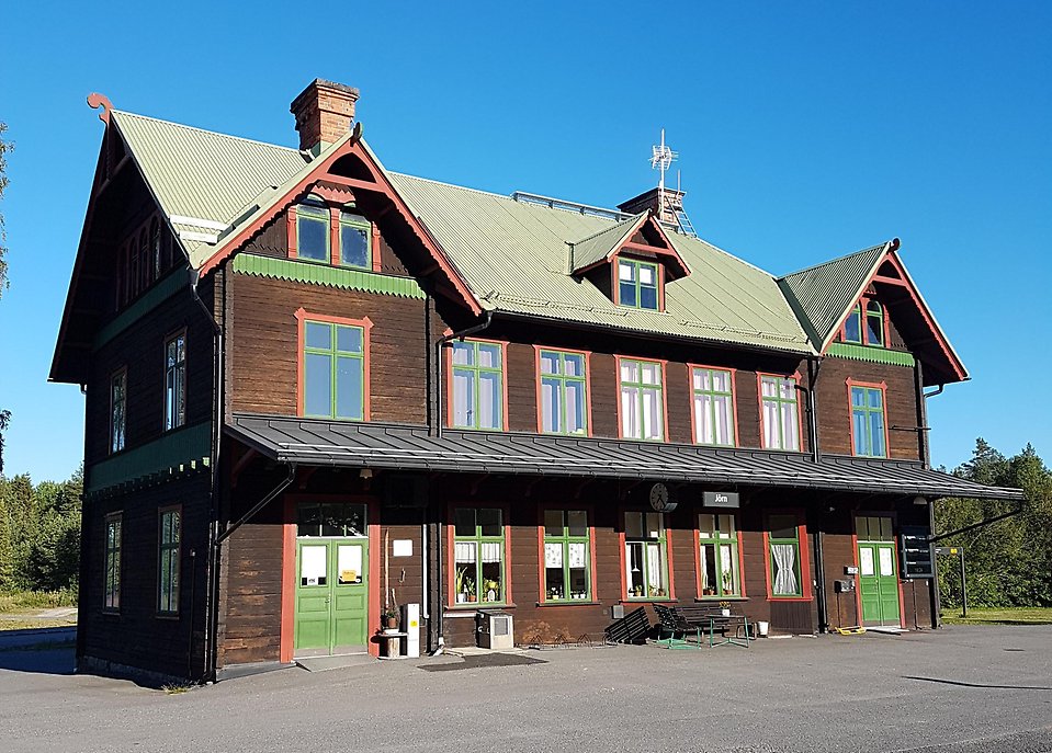 Mötesplats - Järnvägsstationen i Jörn. Foto: Gunnel Flinta